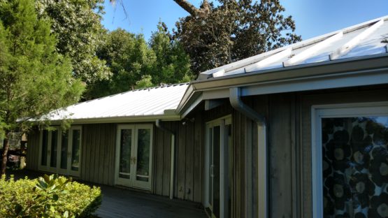 Galvalume gutters installed in Shaslimar