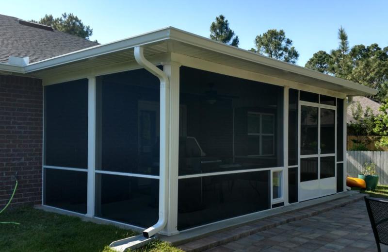 3 sided screened in porch