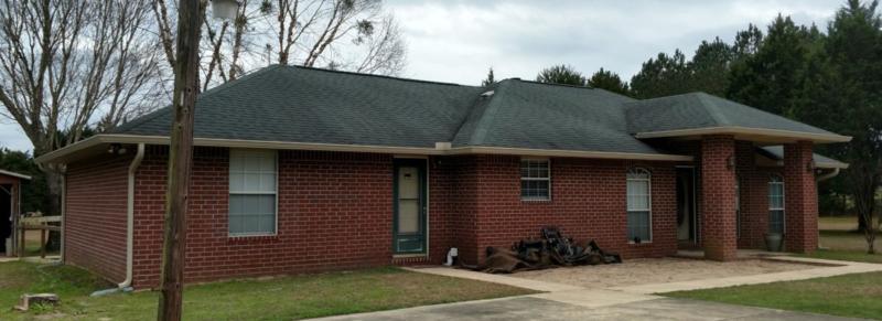 Color matched wicker gutters and downspouts